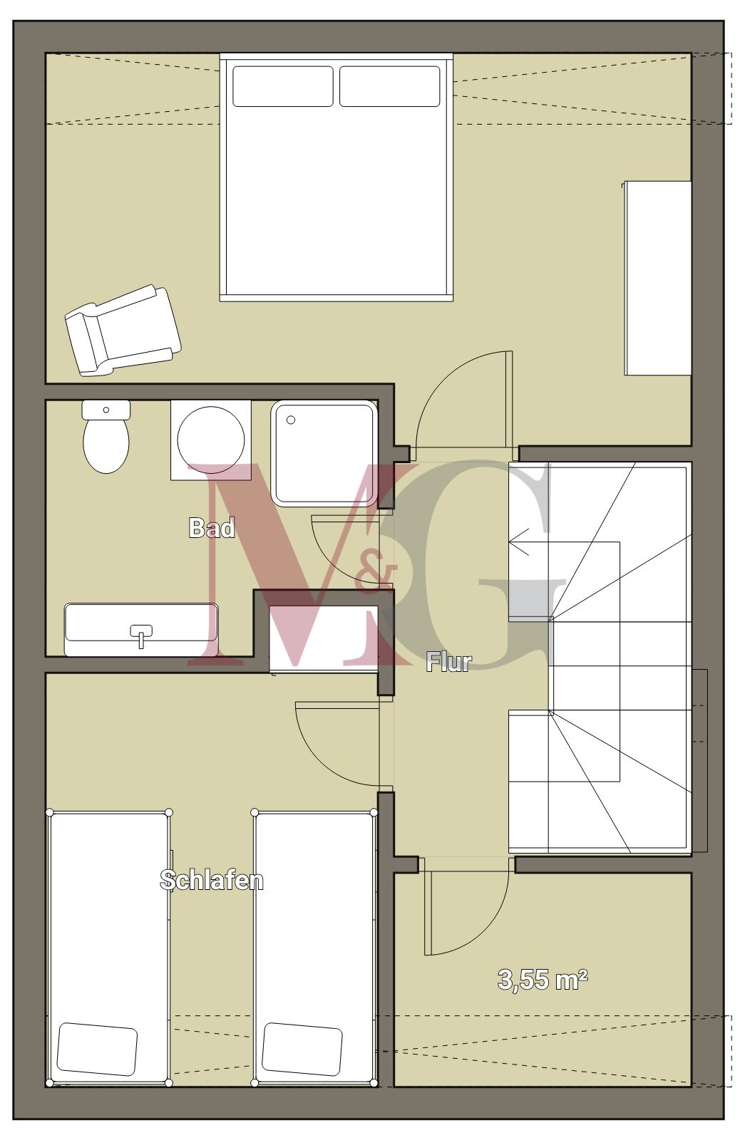 Grundriss 1. Obergeschoss Grundriss 1. Obergeschoss
